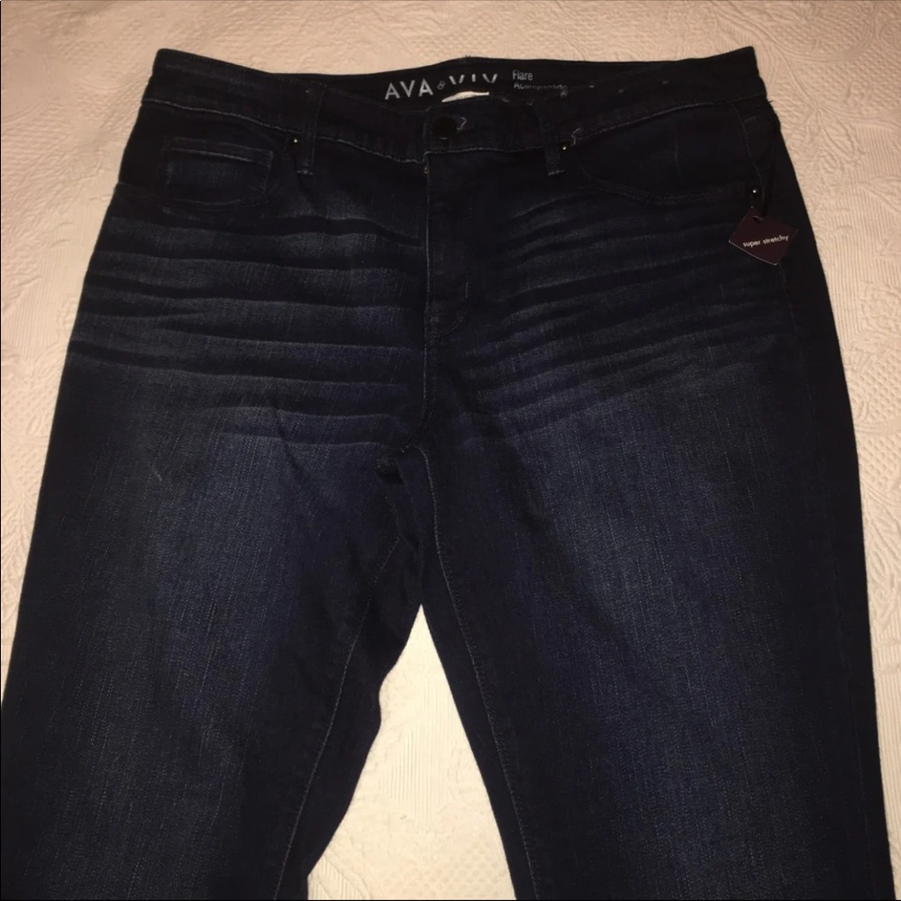 Ava Viv Flare Acampanado plus size jeans size 14w